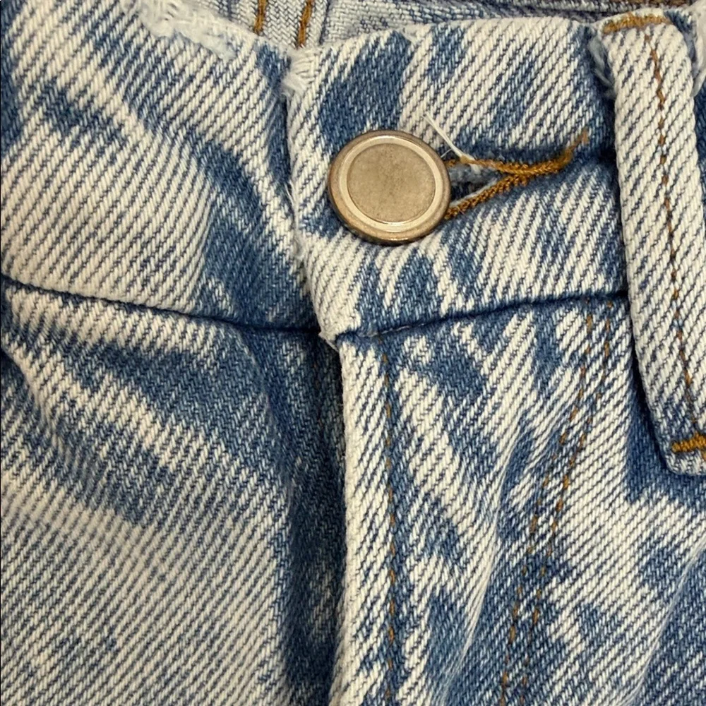 GOOD AMERICAN Women's Light Blue Distressed Wide Leg Jeans size 00/24 - Picture 5 of 14